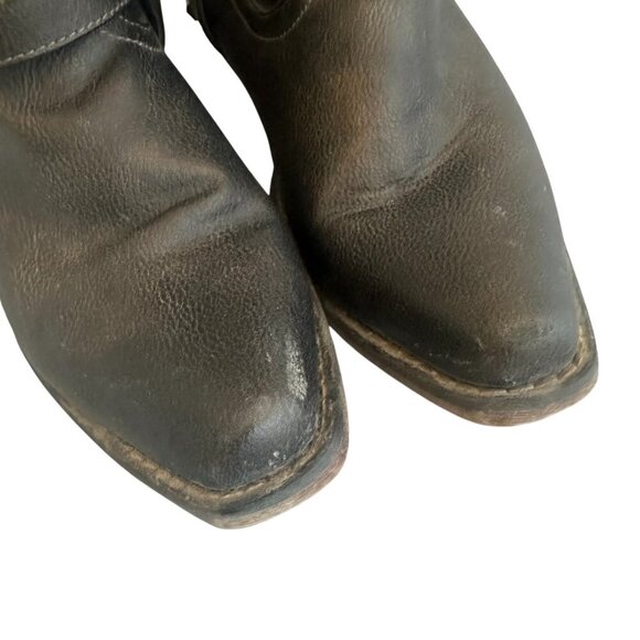 Roper Western Women's Boots Brown Vegan Leather Stud Low Heel Size 9 Women's - Picture 5 of 9